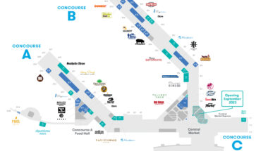 midway airport food map